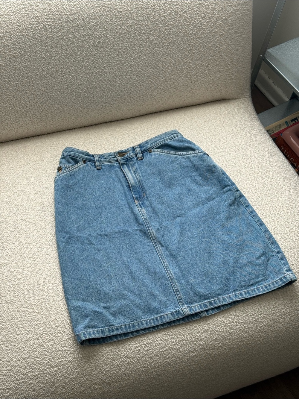 Liz Claiborne Light Blue Denim Mini Skirt